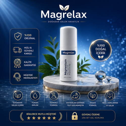 Magrelax Ağrı Kesici Ve Rahatlatıcı Roll-On   Doğal Magnezyum Yağı